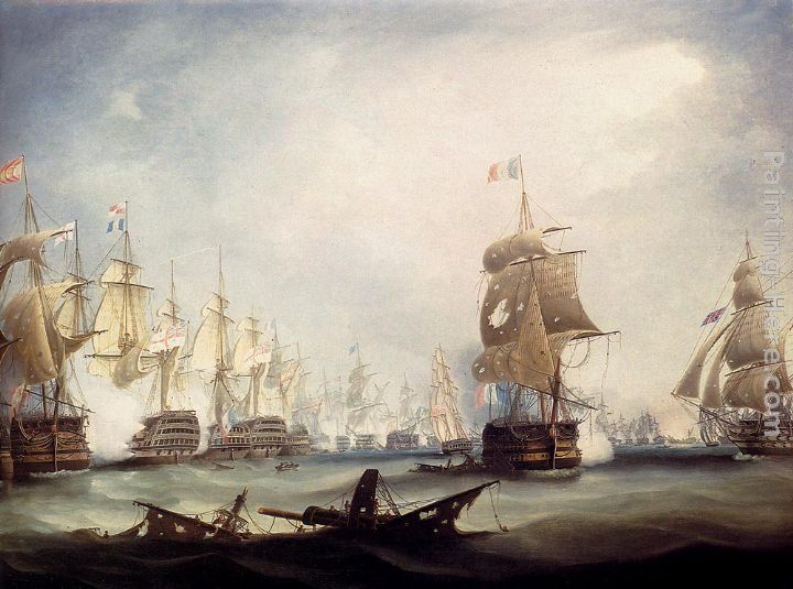 Thomas Buttersworth The Battle Of Trafalgar, 1805